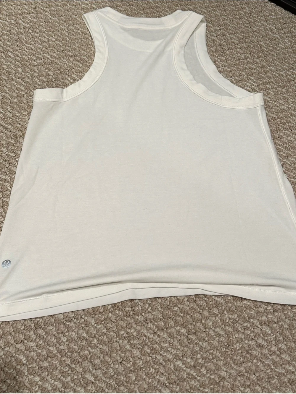 LULULEMON NWOT Jersey Training Tank Top - White, Sz 6